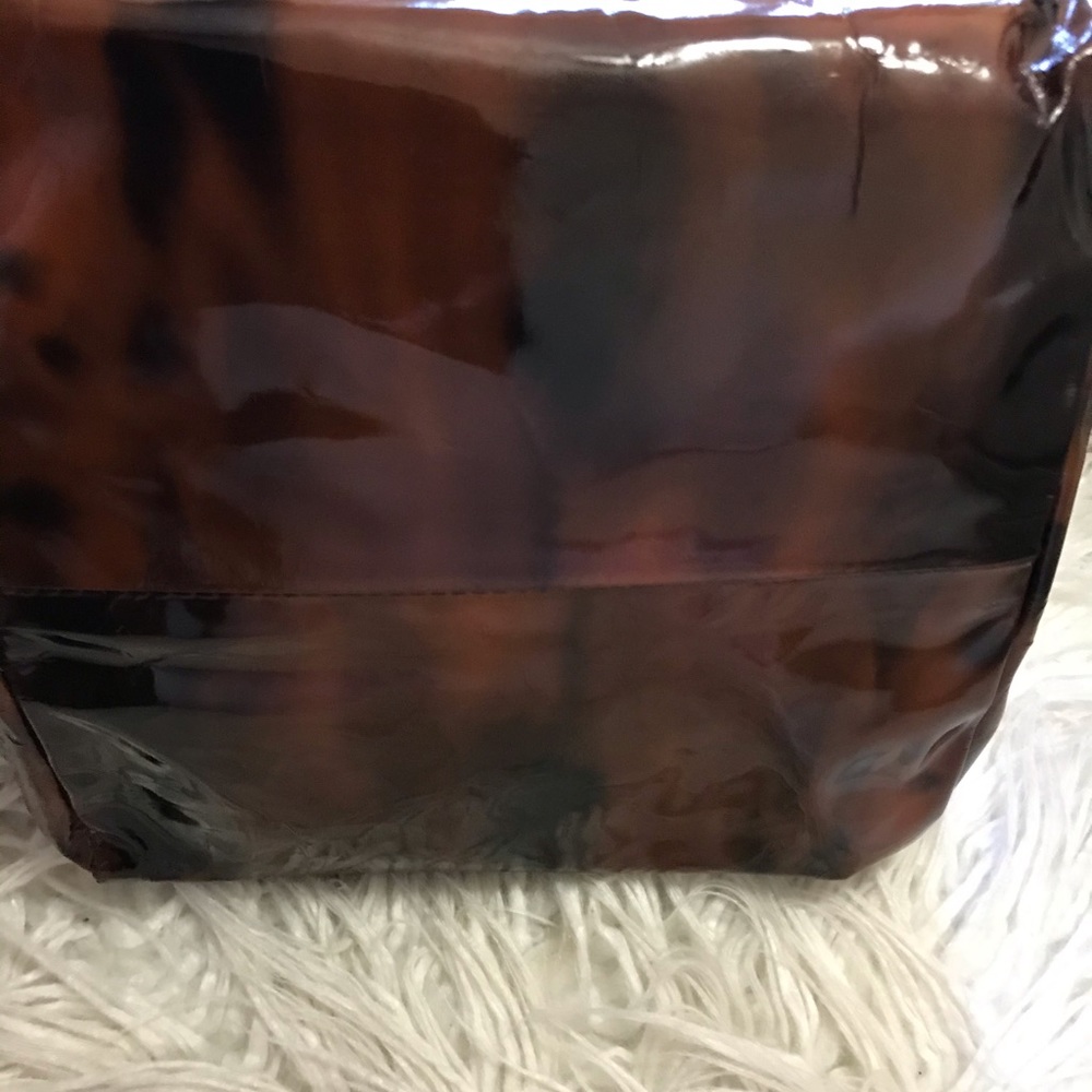 Jimmy Choo Black/ Brown Coated Leather Purse - Picture 4 of 6